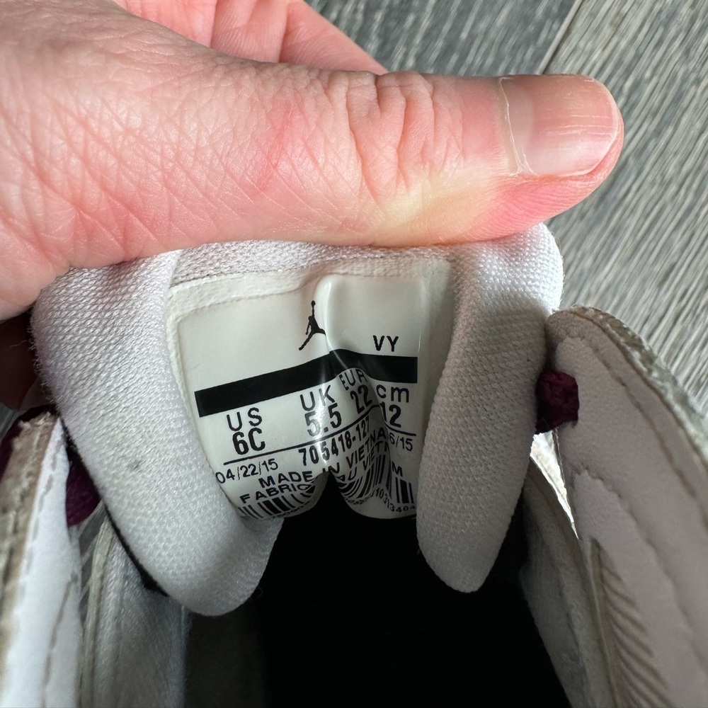 Jordan 7 Retro TD in Fuchsia Glow Size 6C - Picture 6 of 11